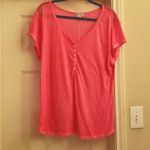 Old Navy short sleeve Henley, sz XL.